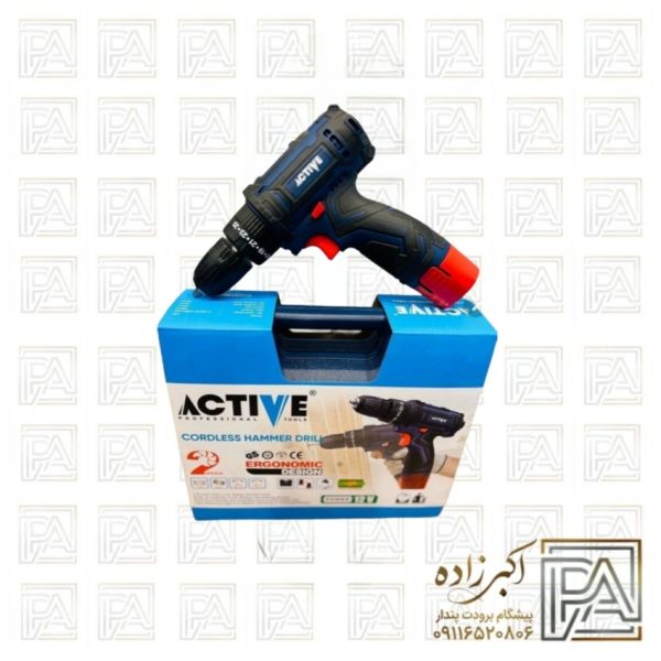 دریل شارژی اکتیو مدل AC-3222BM ظرفیت ۱۲ ولت اتوماتیک